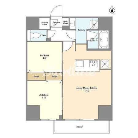 クラリティア西日暮里の物件間取画像